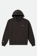 Embroidered Heavyweight Oversized Hoodie - Black