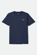 Parsons Short Sleeve Standard T-Shirt - New Navy/Med Grey
