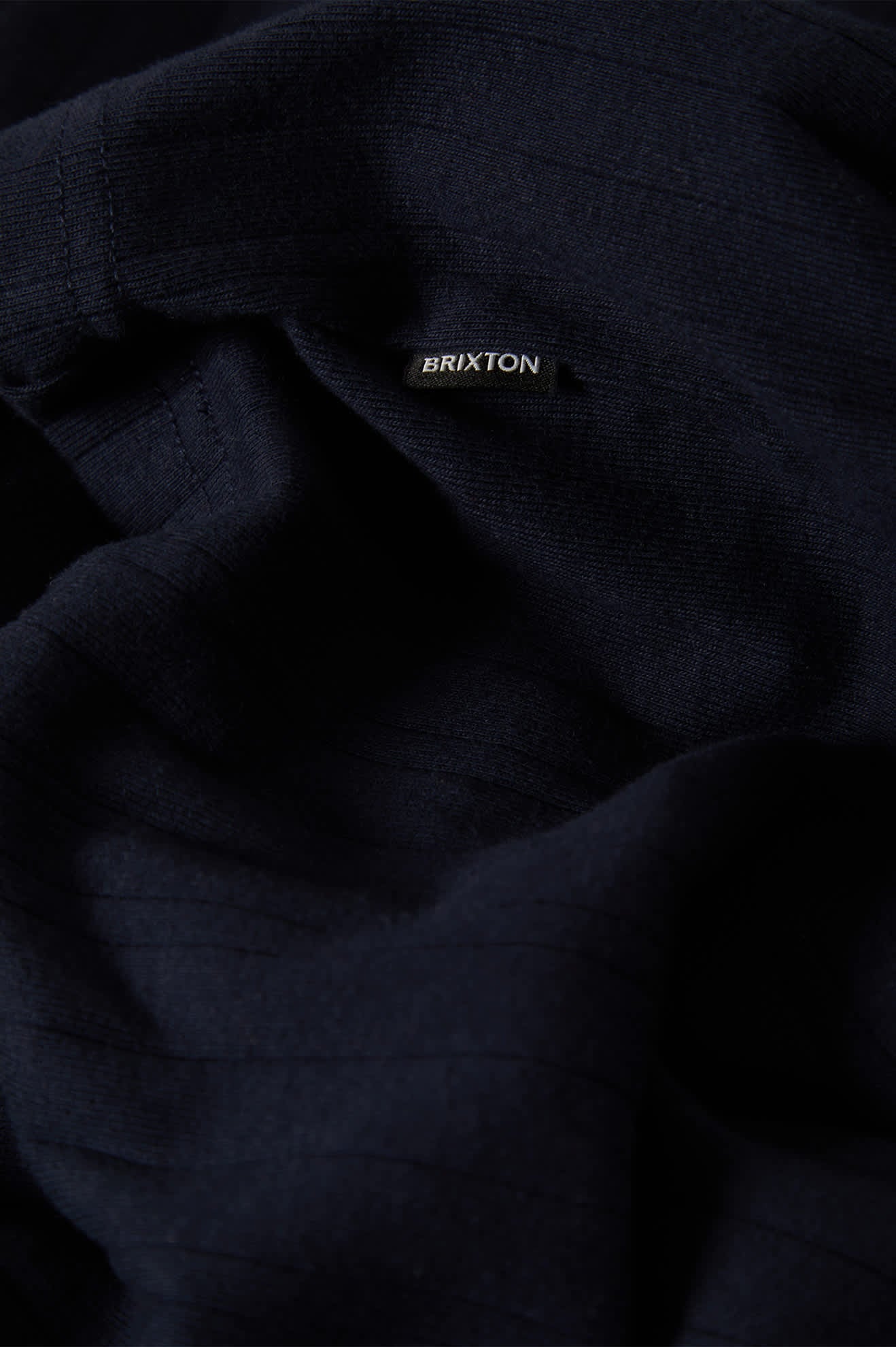 Vintage Ribbed L/S Henley - Washed Navy