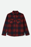 Bowery Arctic Stretch Fleece - Adrenaline Rush/Mood Indigo Plaid
