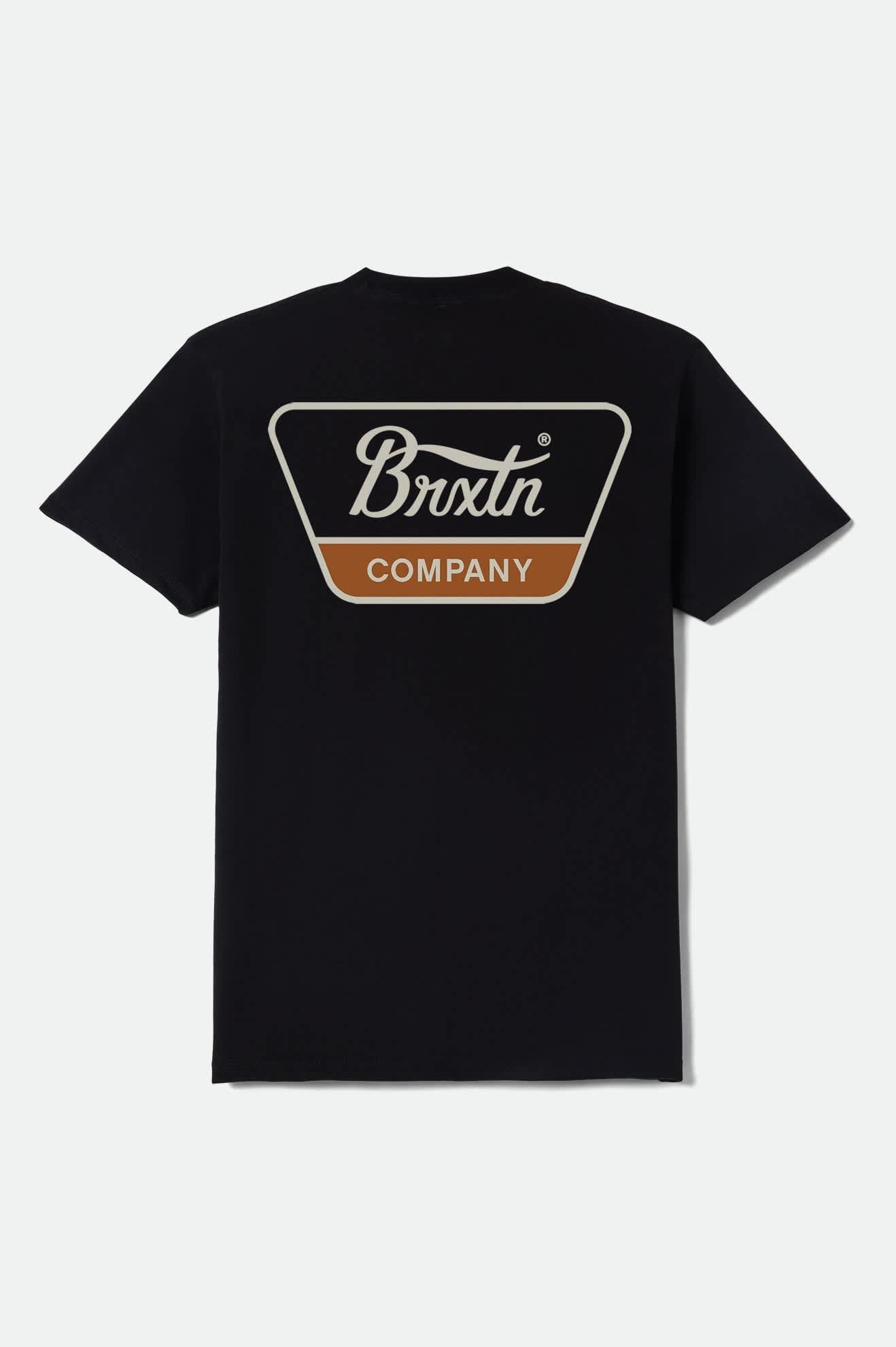 Linwood Short Sleeve Standard T-Shirt - Black/Stone/Rust
