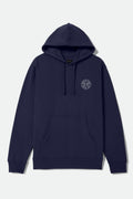 Crest Hoodie - Classic Navy/White