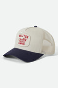 Hubal NetPlus Trucker Hat - Off White/Midnight Blue