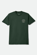 Oath Short Sleeve Standard T-Shirt - Forest Green/Off White/Rust