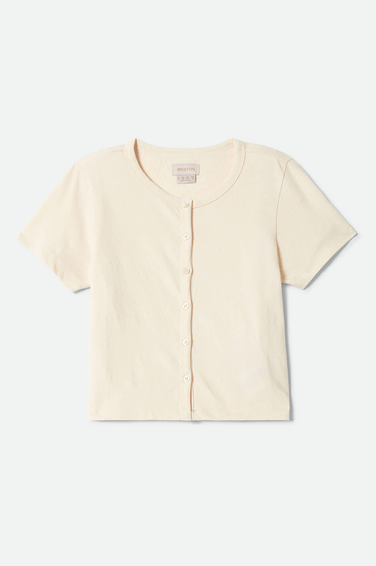 The Alice Button Down Short Sleeve Shirt - Whitecap