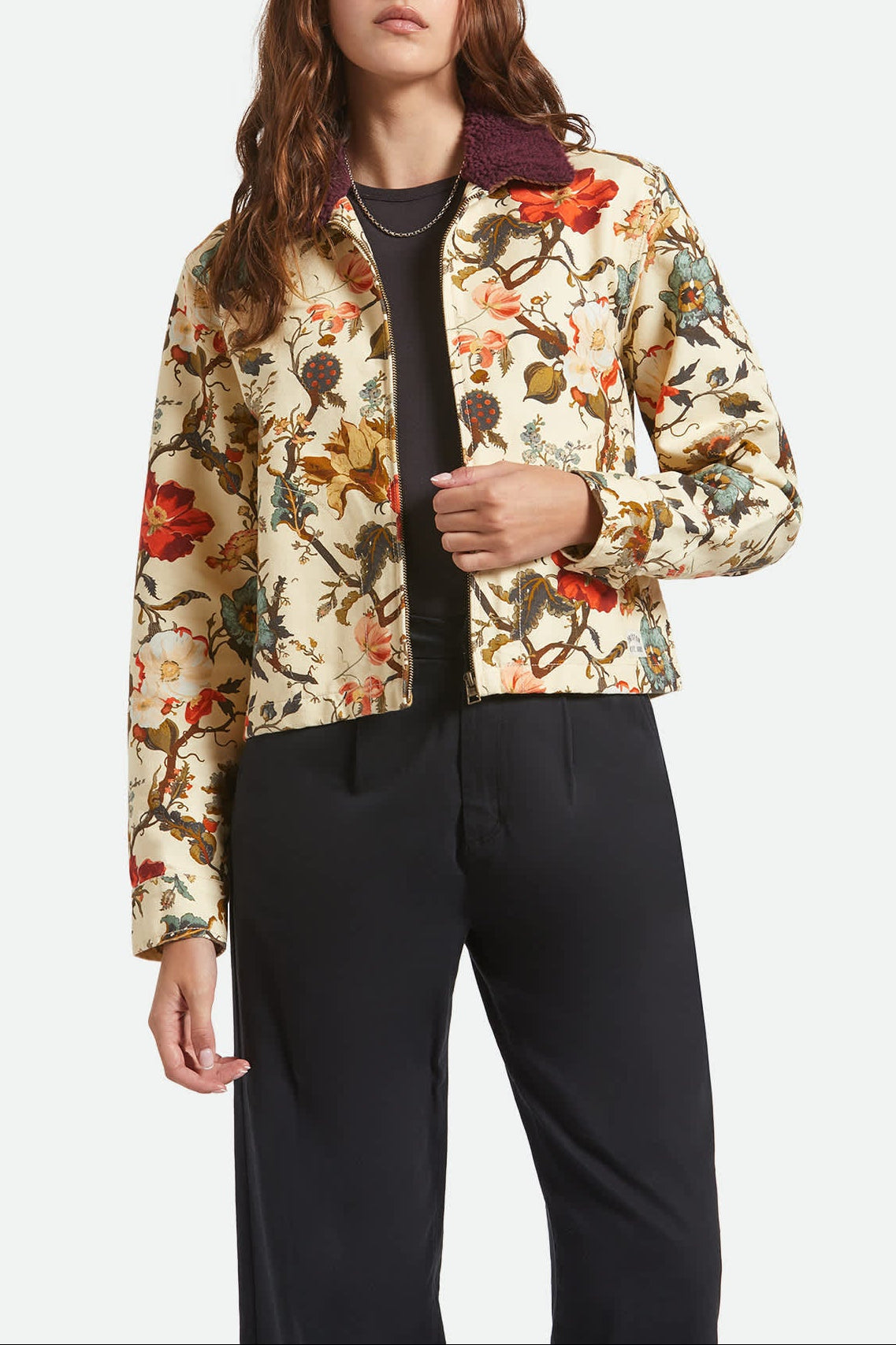 Mechanics Women's Garage Zip Jacket - Botanical Floral