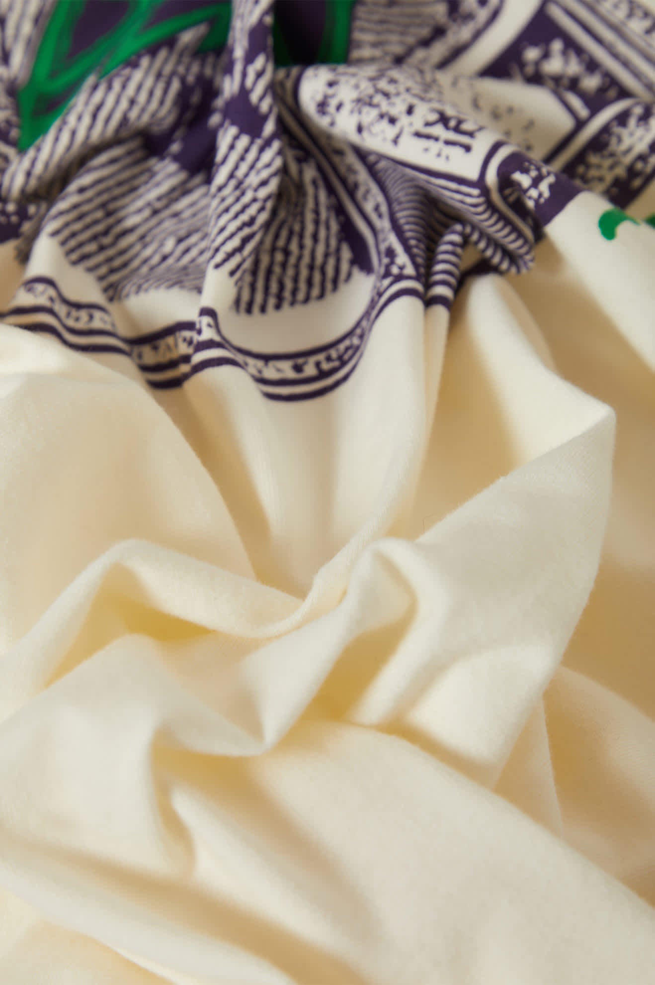 Tune Out Short Sleeve Cropped T-Shirt - Cream