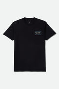 Grade Short Sleeve T-Shirt - Black/Off White/Retro Blue