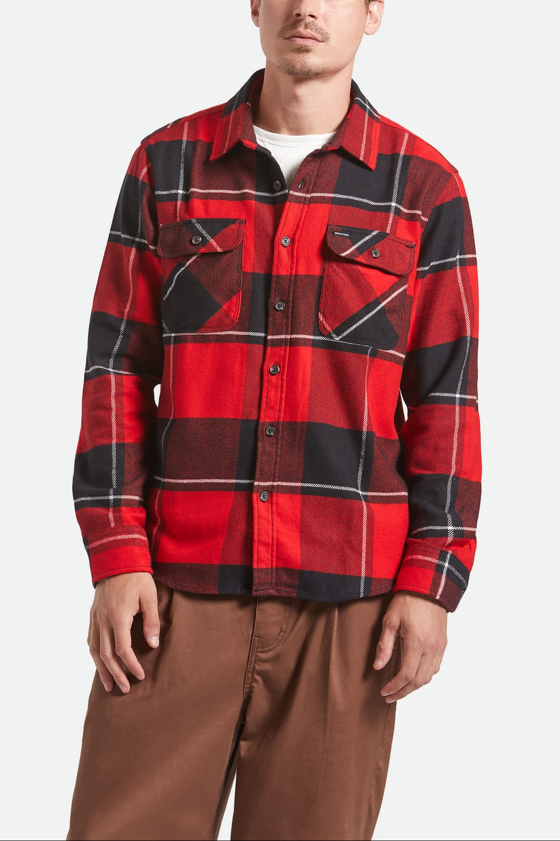 Bowery Flannel - Black/Adrenaline Rush/Off White