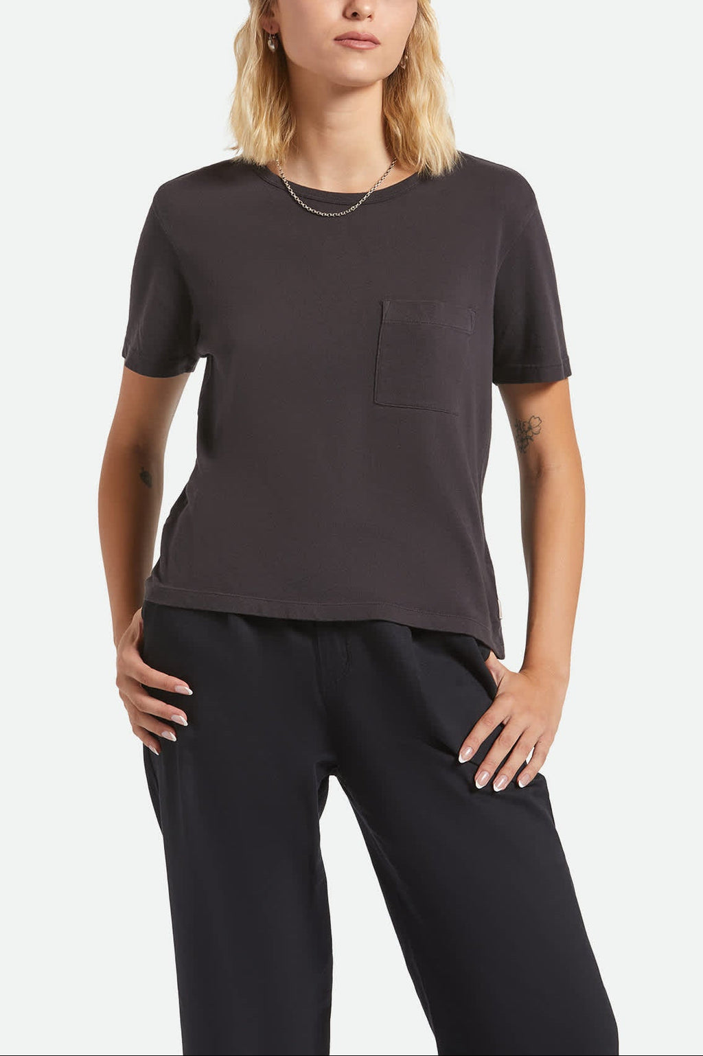 Carefree Organic Garment Dye Perfect T-Shirt - Black