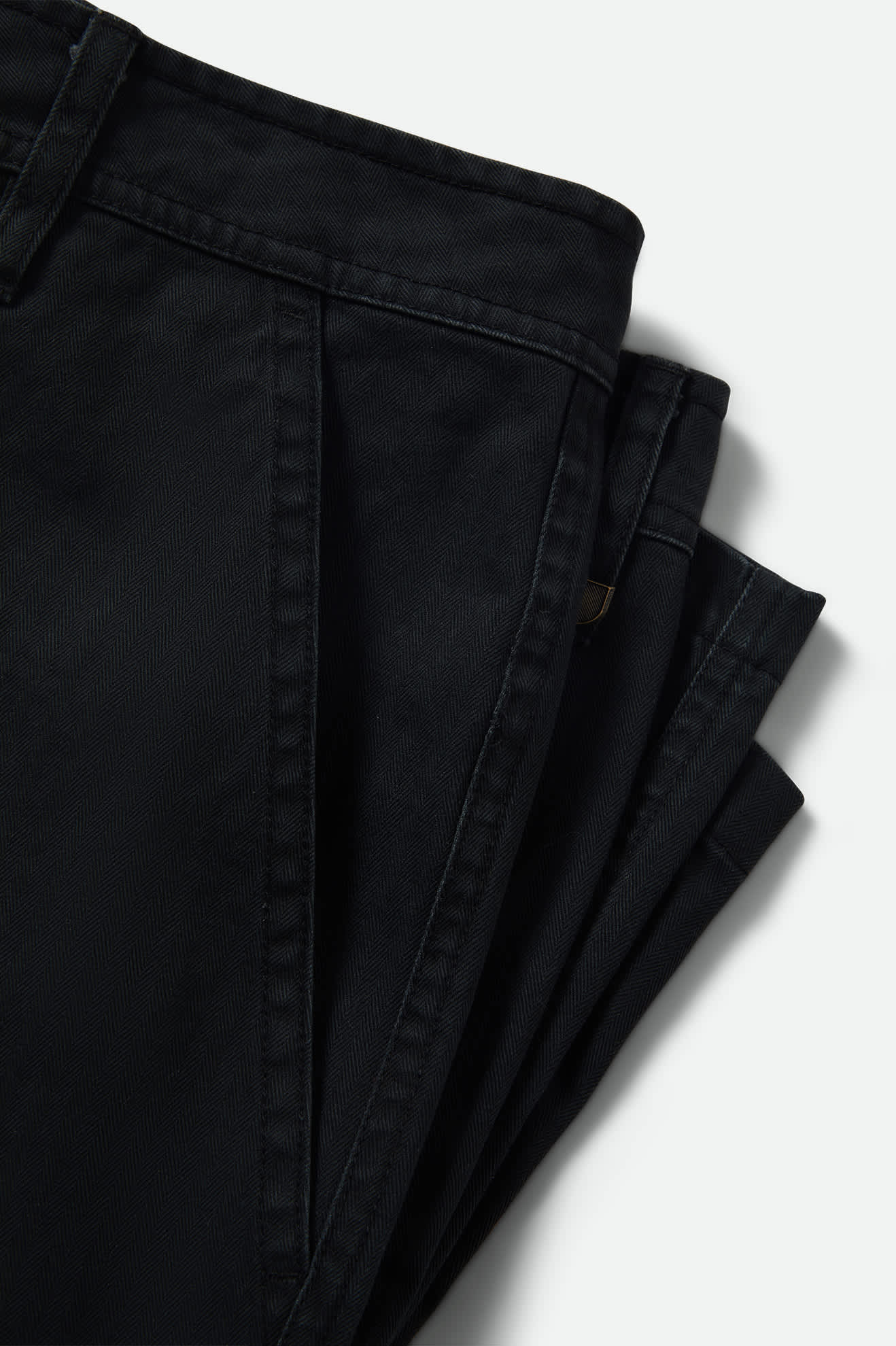 Surplus Vintage Wash Herringbone Short - Washed Black