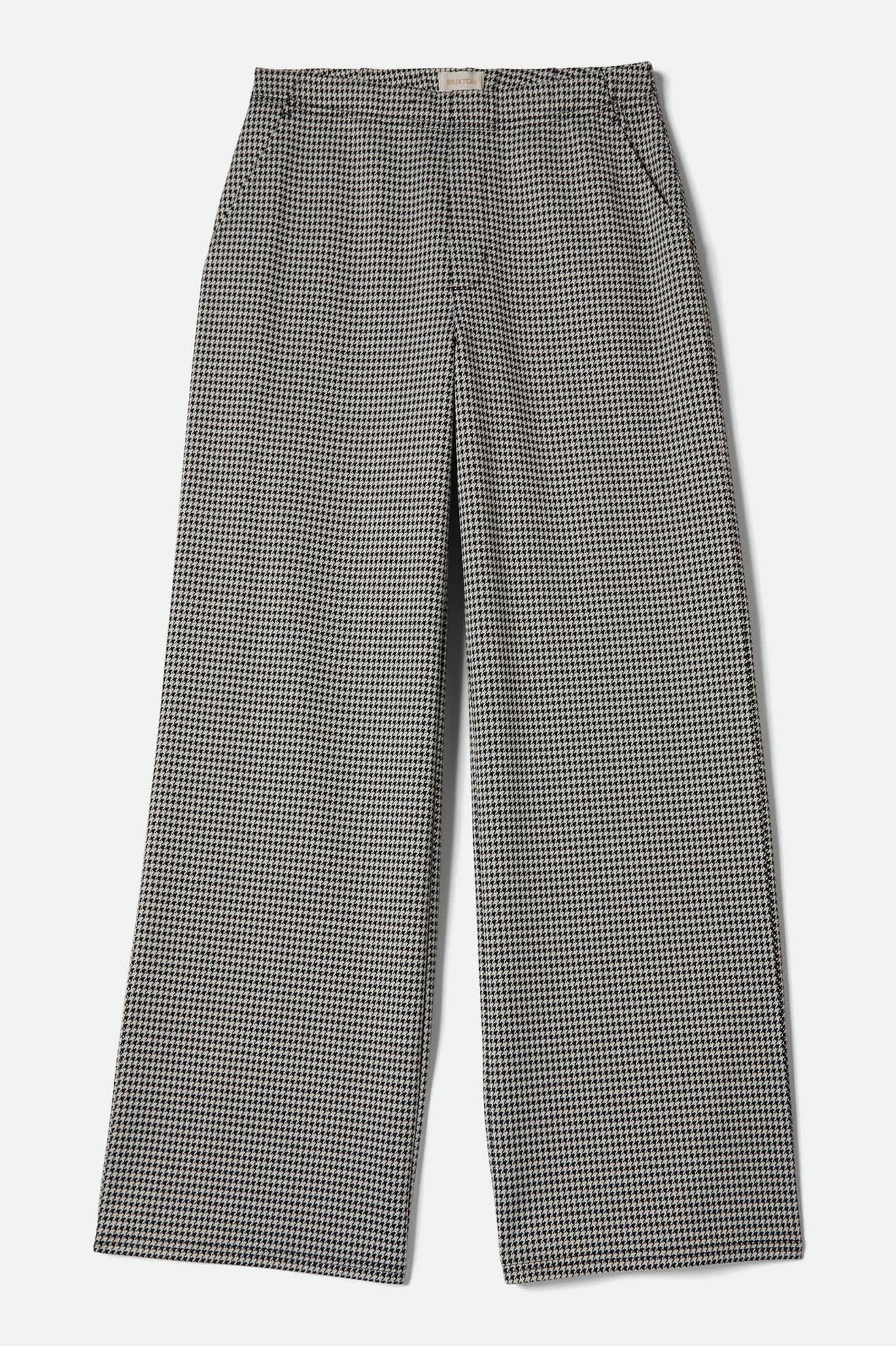 Houndstooth Leisure Trouser Pant - Winter White/Black
