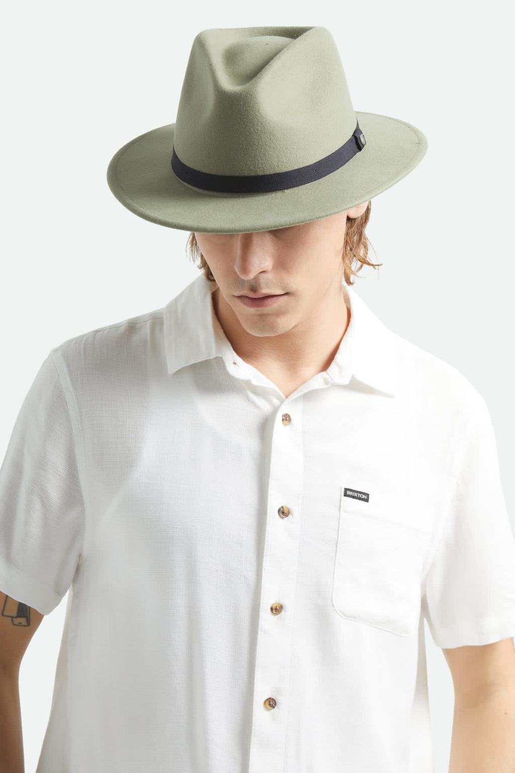 Messer Packable Fedora - Olive Surplus/Black