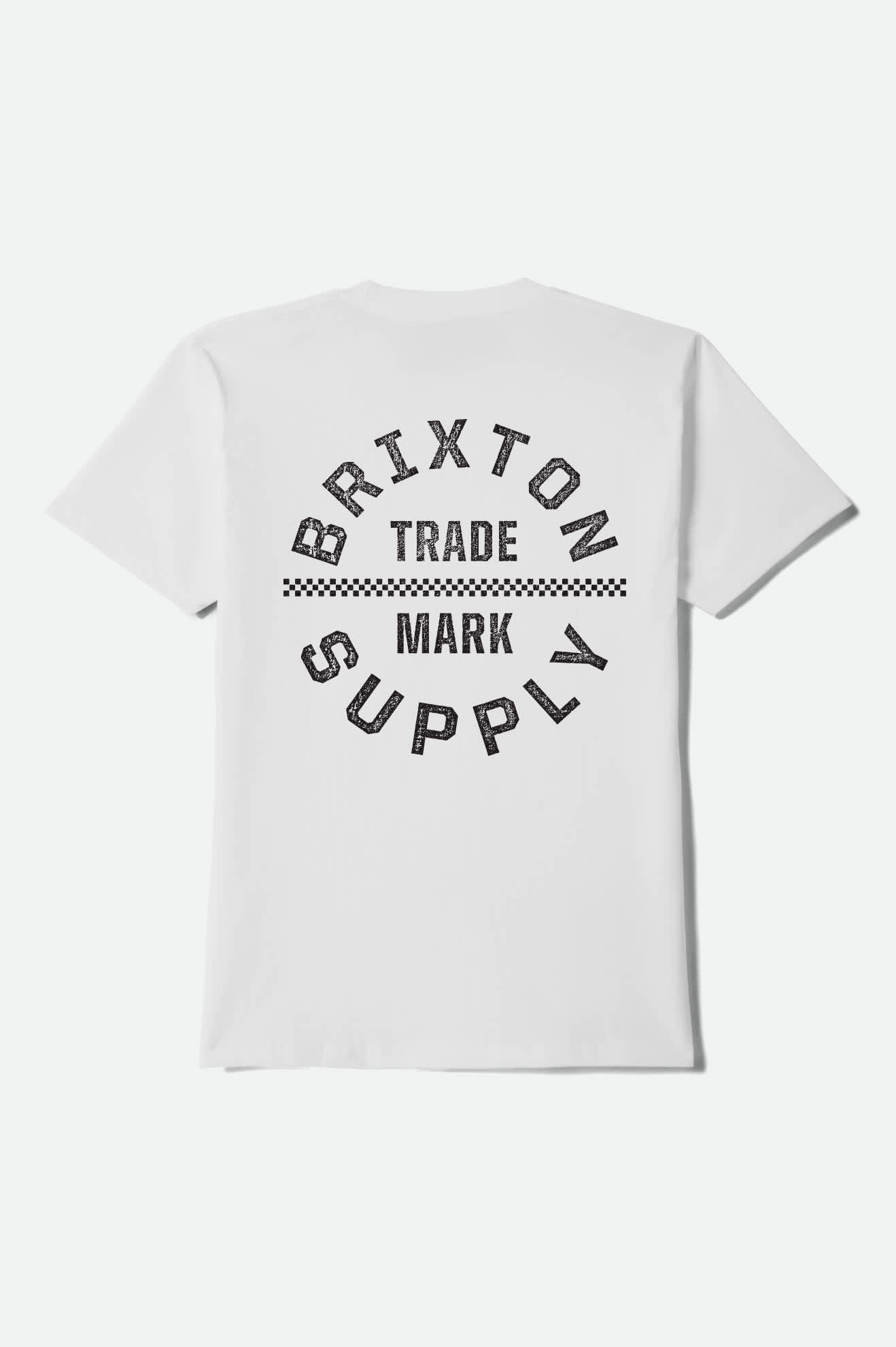 Oath V Short Sleeve T-Shirt - White/Black/Checkered