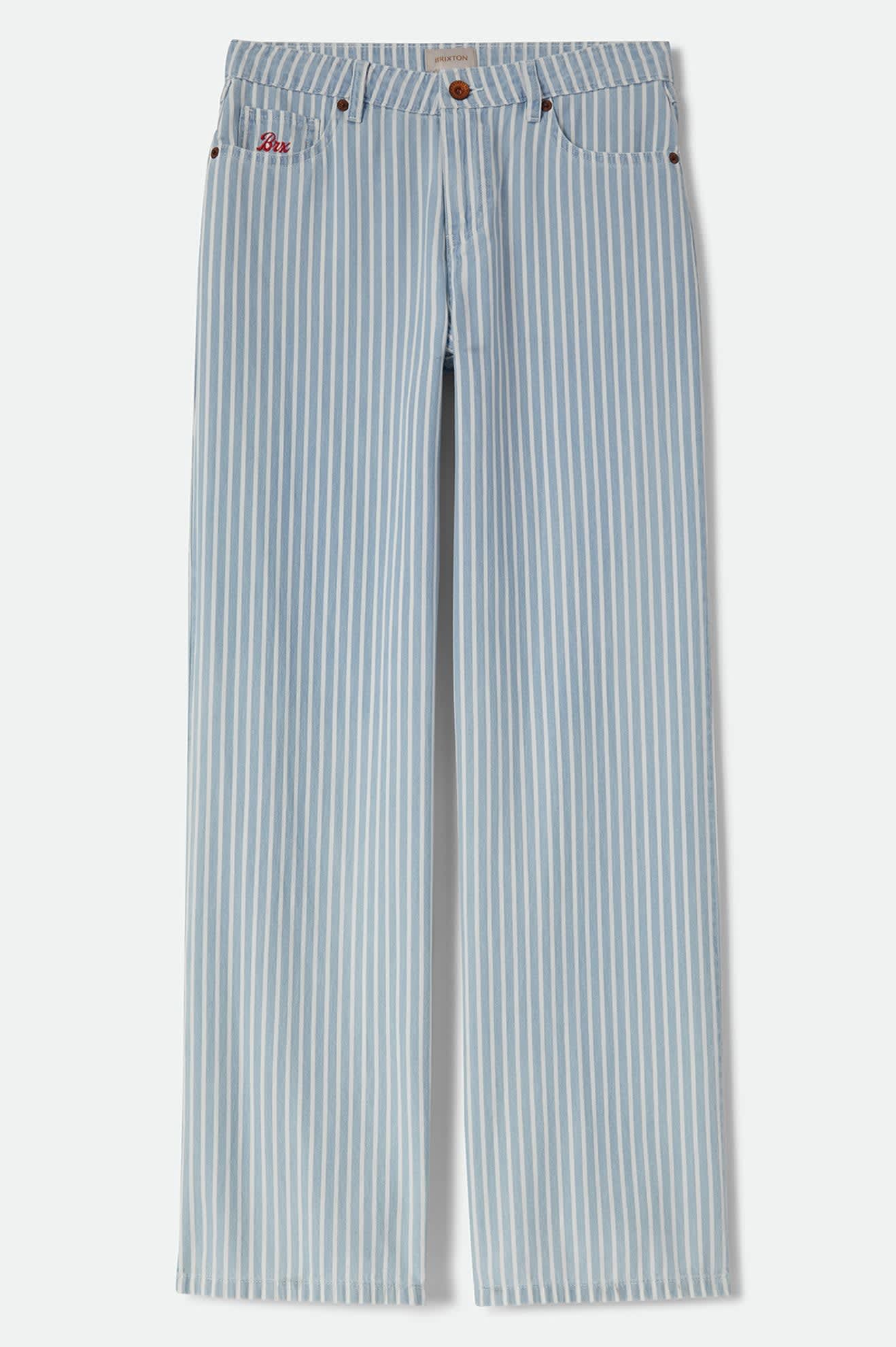 The Chloe 5-Pocket Pant - Two Boot Stripe