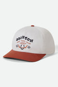 Beekman Snapback - Off White/Rust