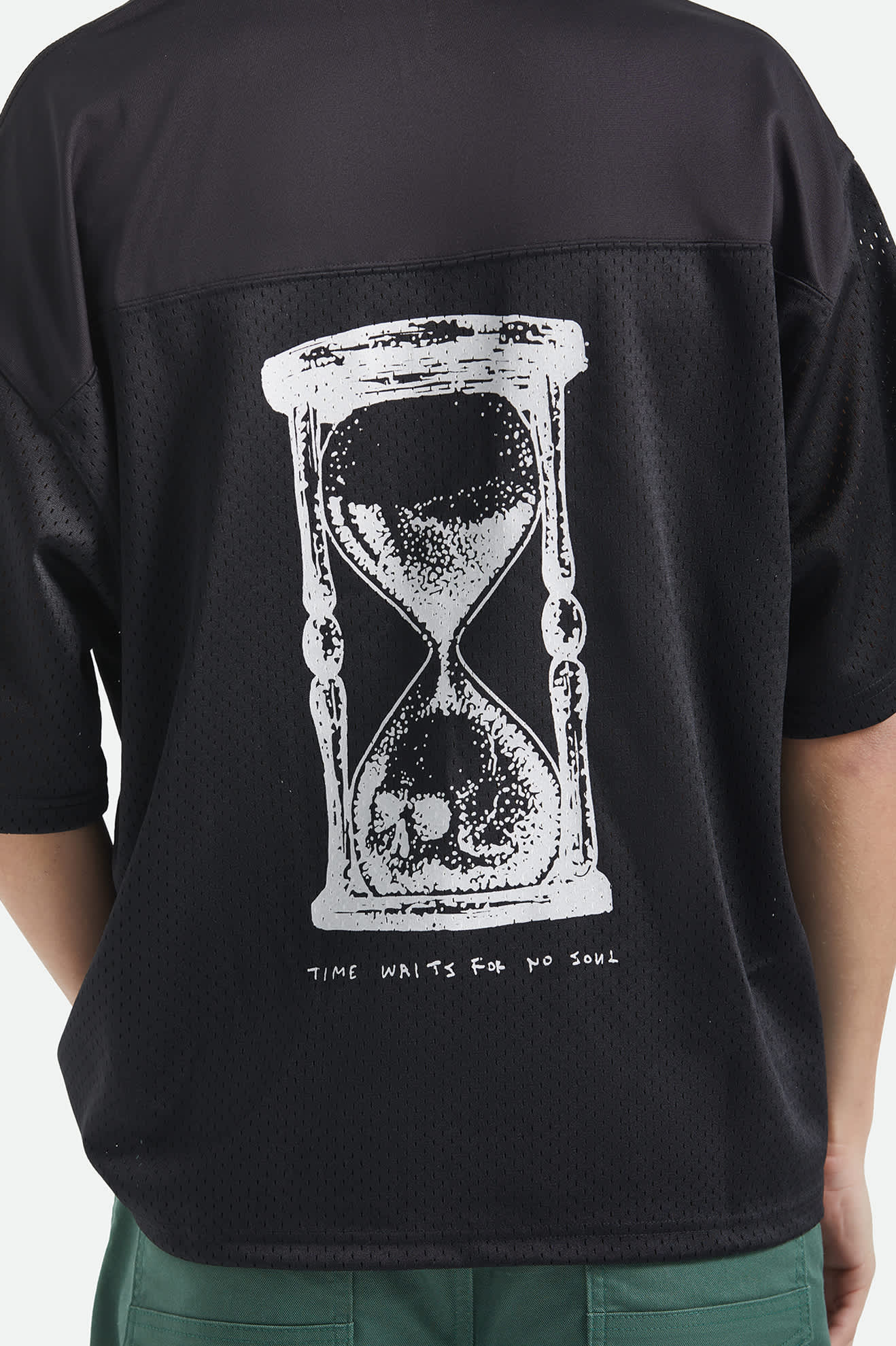 Baggy Mesh Practice Jersey - Black/White Chippa