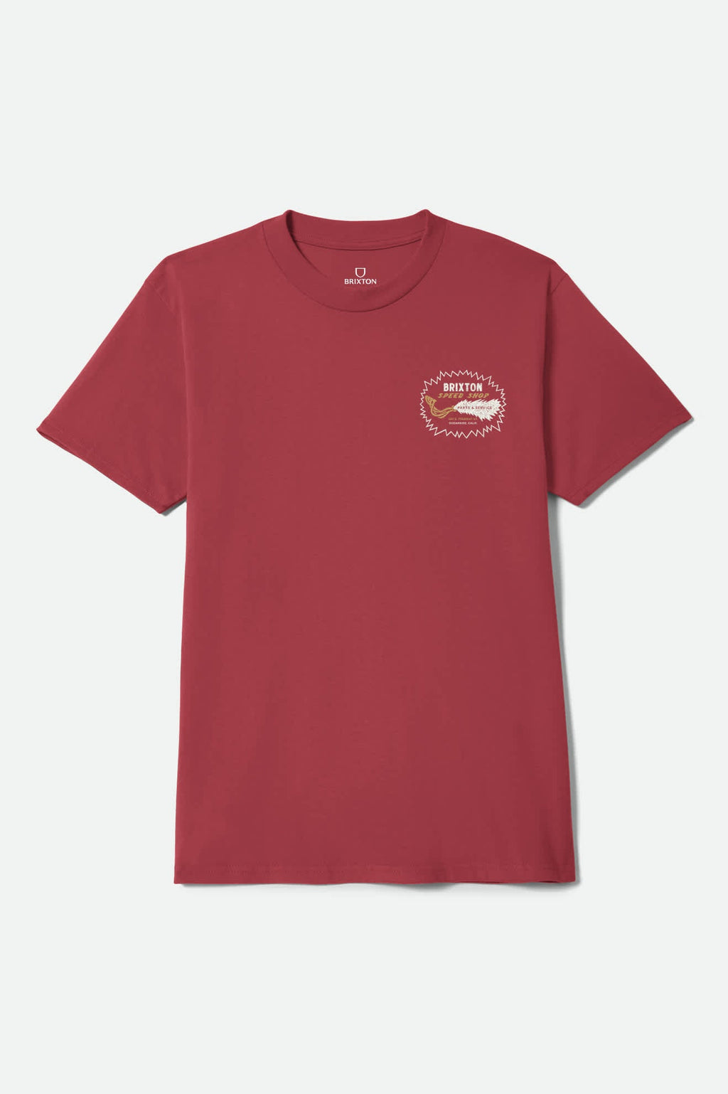 Mavis Short Sleeve T-Shirt - Robust Red Worn Wash