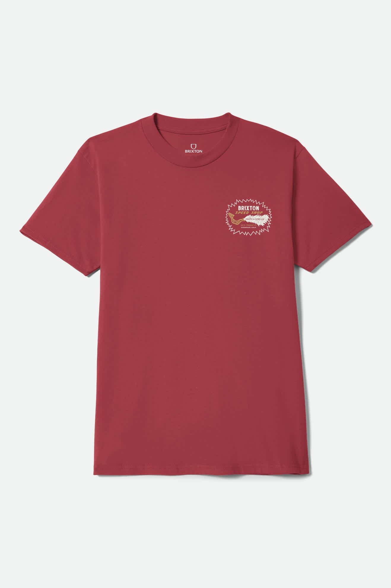 Mavis Short Sleeve T-Shirt - Robust Red Worn Wash