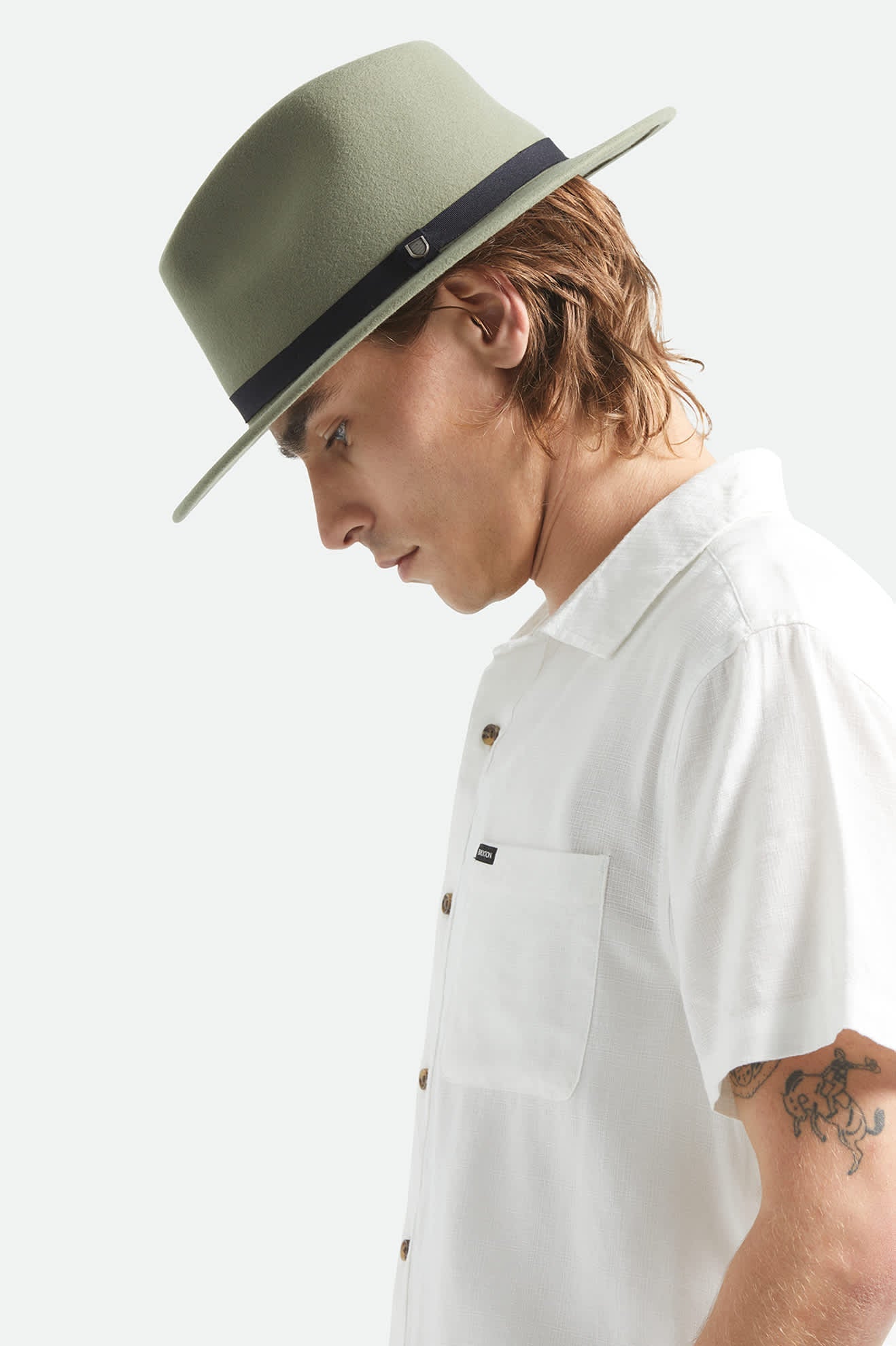 Messer Packable Fedora - Olive Surplus/Black