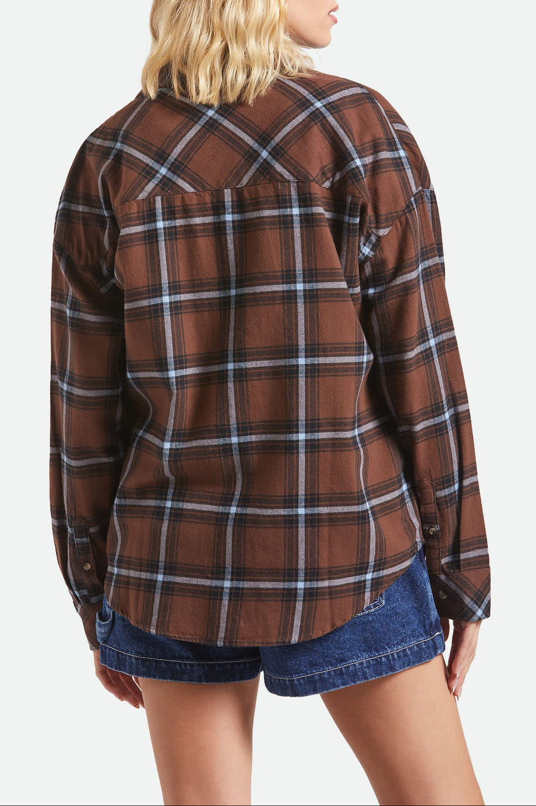 Women's Bowery Vintage Overshirt - Pinecone Brown/Black/Borrowed Blue