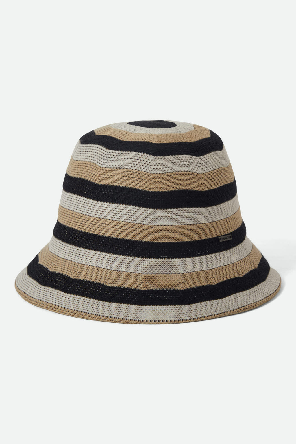 Lisboa Knit Packable Bucket Hat - Black/Sand/Whitecap