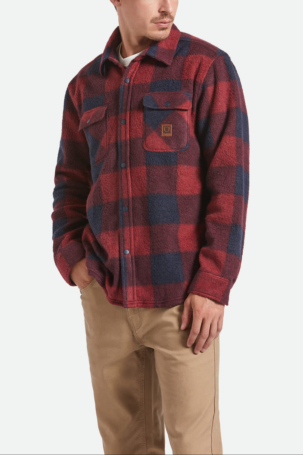 Bowery Arctic Stretch Fleece - Adrenaline Rush/Mood Indigo Plaid