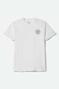 Oath V Short Sleeve T-Shirt - White/Black/Checkered