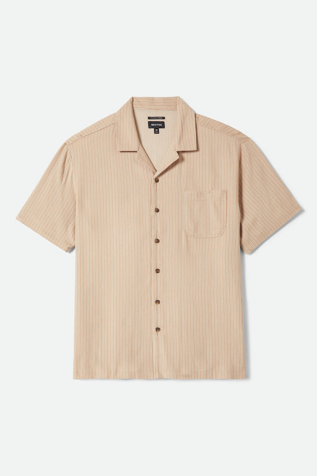 Bunker Slub Short Sleeve Shirt - Italian Clay Stripe