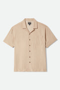 Bunker Slub Short Sleeve Shirt - Italian Clay Stripe