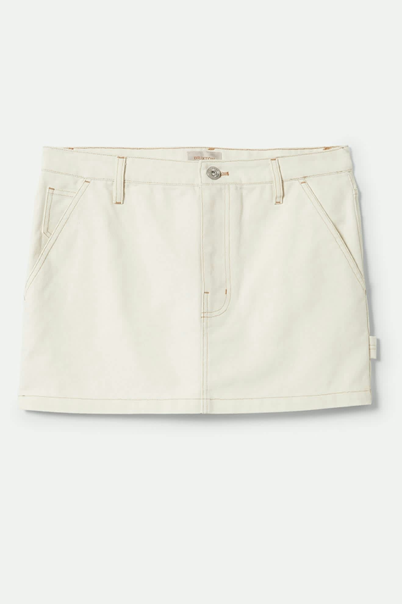 Essex Painter Mini Skirt - Egret White
