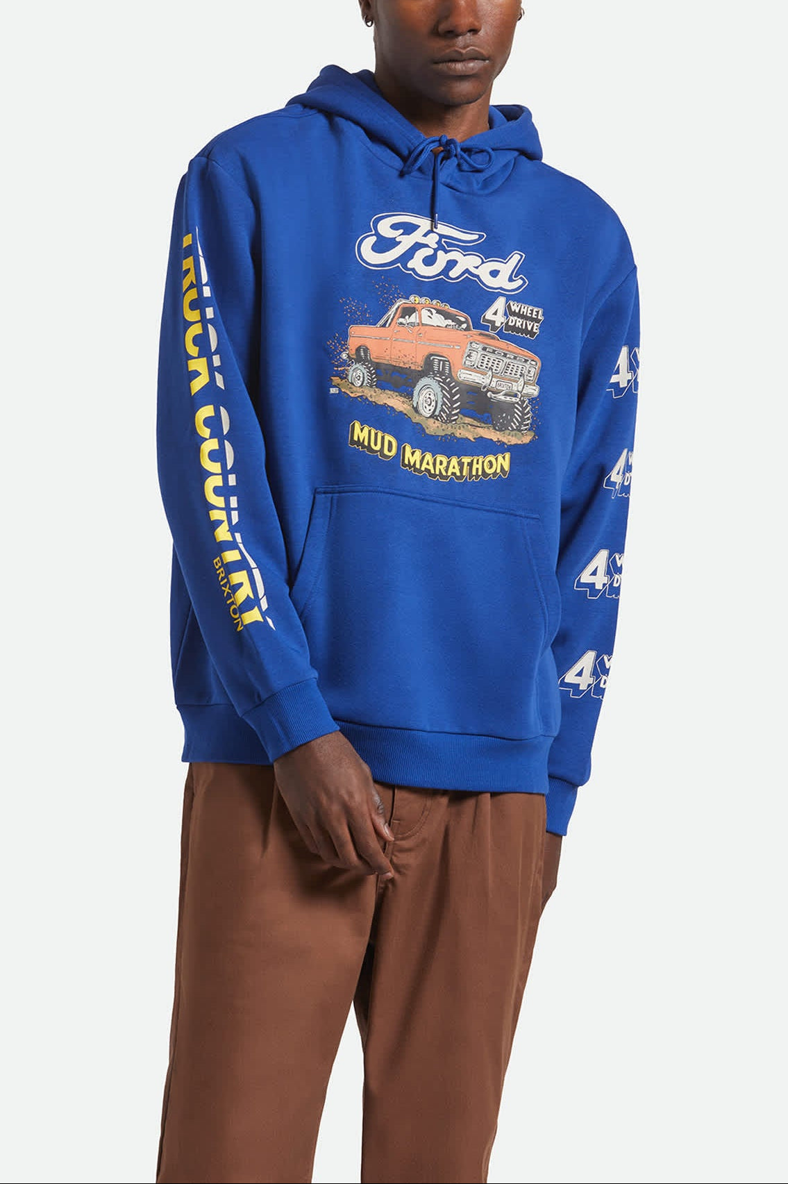Ford Mud Marathon Relaxed Fleece Hoodie - Ford Blue